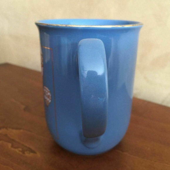 VTG Otagiri Japan Curtis-Swann Design Gold Balloons Gold Blue Coffee Mug Cup - Picture 3 of 6